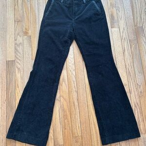 Banana Republic Black Flare Martin Fit Corduroy Pants